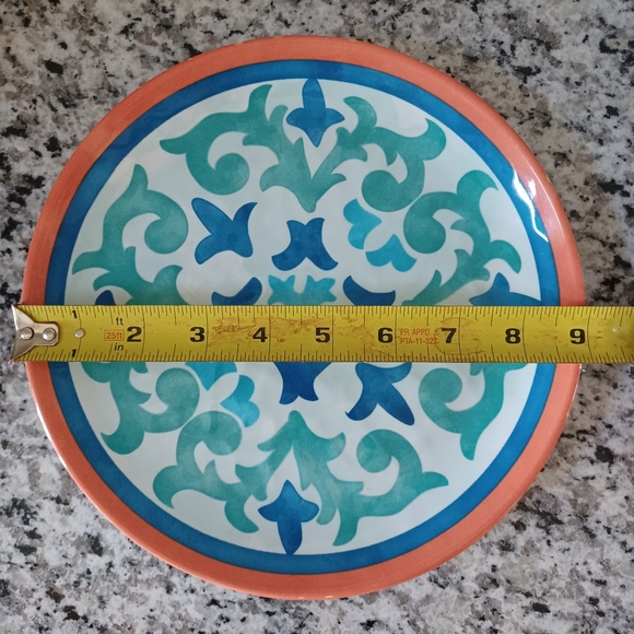 Two melamine, Mediterranean style plates, by AS. - Picture 1 of 1